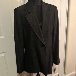 Le Suit Black Single-Button Blazer